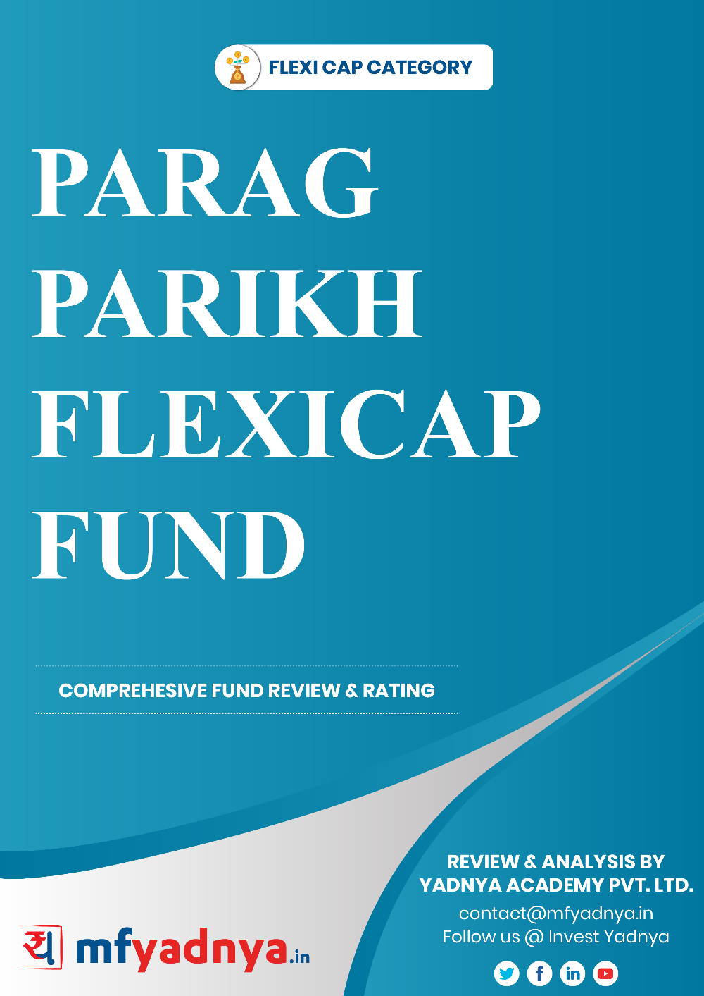 This e-book offers a comprehensive mutual fund review review of Parag Parikh Long Term Equity Fund - Multicap Category. It reviews the fund's return, ratio, allocation etc. ✔ Detailed Mutual Fund Analysis ✔ Latest Research Reports